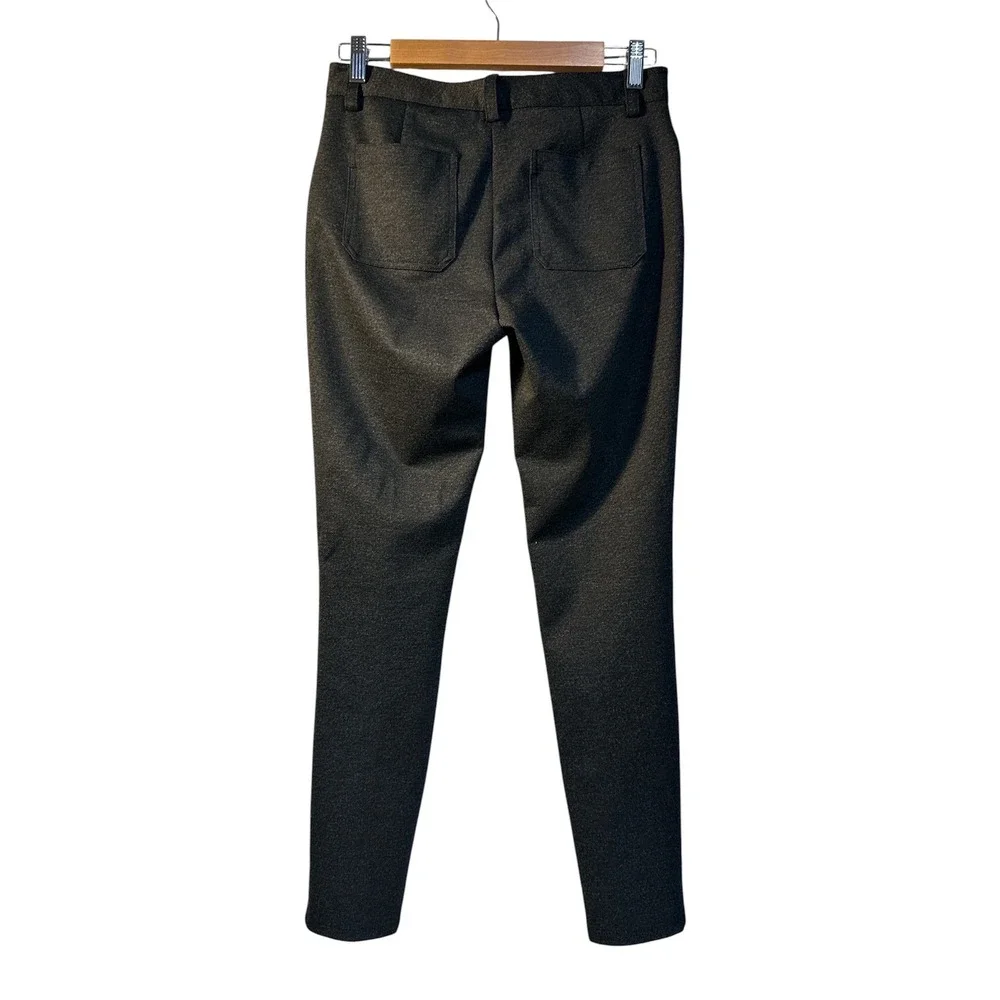 Calvin Klein Women's Slim Fit Heathered Charcoal Gray Dress‎ Pants Size 4